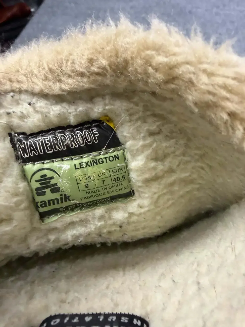 Kamik Size 9 Lexington Waterproof Suede Winter Snow Boots Thinsulate Fur Lined